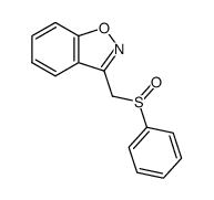 (1,2-benzisoxazol-3-yl)methyl phenyl sulfoxide Structure