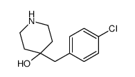 4-[(4-chlorophenyl)methyl]piperidin-4-ol结构式