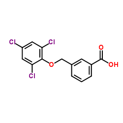 3-(2,4,6-TRICHLORO-PHENOXYMETHYL)-BENZOIC ACID Structure