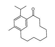 11-Methyl-13-isopropyl-[9]metacyclophan-1-on Structure