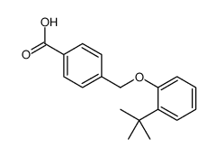 4-[(2-tert-butylphenoxy)methyl]benzoic acid结构式