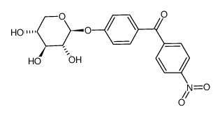 [4-(4-nitrobenzoyl)-phenyl]-β-D-xylopyranoside Structure