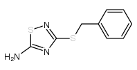 3-苄基磺酰基-[1,2,4]噻二唑-5-胺结构式