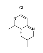 6-chloro-N-isobutyl-2-Methylpyrimidin-4-amine结构式