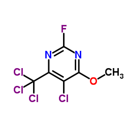 5-Chloro-2-fluoro-4-methoxy-6-(trichloromethyl)pyrimidine Structure