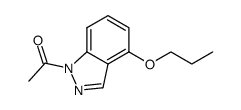 Ethanone, 1-(4-propoxy-1H-indazol-1-yl)-结构式