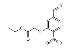 ethyl 2-(5-formyl-2-nitrophenoxy)acetate结构式