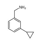 (3-Cyclopropylbenzyl)amine structure