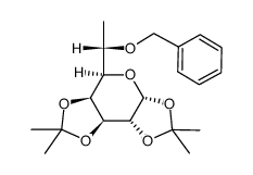 6-O-Benzyl-7-desoxy-1,2:3,4-di-O-isopropyliden-L-glycero-α-D-galacto-heptopyranose Structure