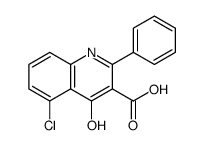 3-Quinolinecarboxylic acid, 5-chloro-4-hydroxy-2-phenyl Structure
