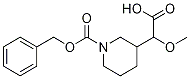 3-CarboxyMethoxyMethyl-piperidine-1-carboxylic acid benzyl ester Structure