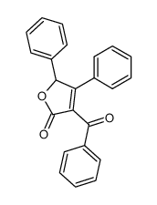 3-benzoyl-4,5-diphenyl-5H-furan-2-one结构式