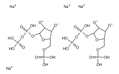 alpha-d-Ribofuranose, 5-(dihydrogen phosphate) 1-(trihydrogen diphosphate), tetrasodium salt结构式