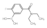 (5-(Diethylcarbamoyl)-2-fluorophenyl)boronic acid structure