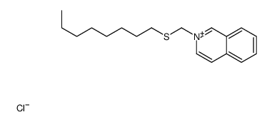 2-(octylsulfanylmethyl)isoquinolin-2-ium,chloride结构式