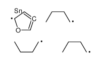 Tributyl-3-furanyl-stannane structure