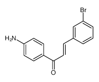 1-(4-aminophenyl)-3-(3-bromophenyl)prop-2-en-1-one结构式