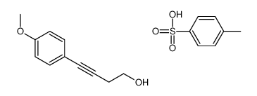 4-(4-methoxyphenyl)but-3-yn-1-ol,4-methylbenzenesulfonic acid结构式