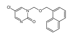 5-chloro-1-(naphthalen-1-ylmethoxymethyl)pyrimidin-2-one结构式
