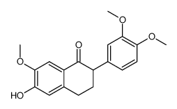 2-(3,4-dimethoxyphenyl)-6-hydroxy-7-methoxy-3,4-dihydronaphthalen-1(2H)-one结构式