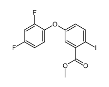 5-(2,4-difluoro-phenoxy)-2-iodo-benzoic acid methyl ester Structure