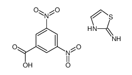 3,5-dinitrobenzoic acid,1,3-thiazol-2-amine结构式