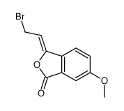 3-(2-bromoethylidene)-6-methoxy-2-benzofuran-1-one结构式