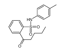 N-(4-methylphenyl)-2-pentanoylbenzenesulfonamide结构式