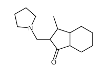 3-methyl-2-(pyrrolidin-1-ylmethyl)-2,3,3a,4,5,6,7,7a-octahydroinden-1-one Structure