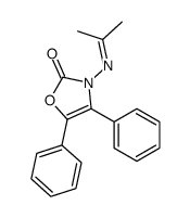 4,5-diphenyl-3-(propan-2-ylideneamino)-1,3-oxazol-2-one Structure