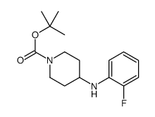 1-Boc-4-(2-氟苯氨基)-哌啶结构式