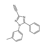 1-(3-methylphenyl)-5-phenyl-1,2,4-triazole-3-carbonitrile结构式
