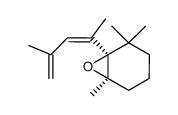 (1R,6R)-1-((Z)-1,3-Dimethyl-buta-1,3-dienyl)-2,2,6-trimethyl-7-oxa-bicyclo[4.1.0]heptane Structure