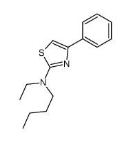 N-butyl-N-ethyl-4-phenyl-1,3-thiazol-2-amine结构式