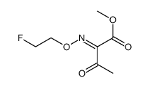 methyl 2-(2-fluoroethoxyimino)-3-oxobutanoate Structure