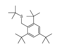 1,3,5-tritert-butyl-2-(tert-butylsulfanylmethyl)benzene结构式
