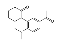 2-[5-acetyl-2-(dimethylamino)phenyl]cyclohexan-1-one结构式