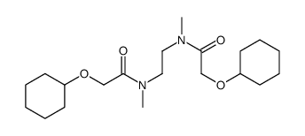 2-cyclohexyloxy-N-[2-[(2-cyclohexyloxyacetyl)-methylamino]ethyl]-N-methylacetamide Structure