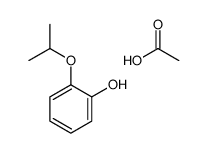 acetic acid,2-propan-2-yloxyphenol结构式