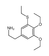 2-(3,4-diethoxy-5-ethylsulfanylphenyl)ethanamine结构式