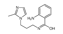 2-amino-N-[3-(2-methylimidazol-1-yl)propyl]benzamide结构式
