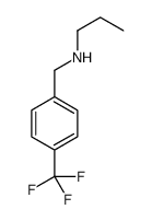 N-[[4-(trifluoromethyl)phenyl]methyl]propan-1-amine结构式