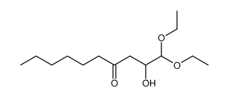 1,1-diethoxy-2-hydroxydecan-4-one结构式
