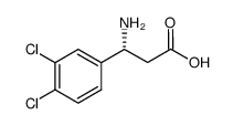 (3R)-3-amino-3-(3,4-dichlorophenyl)propanoic acid structure