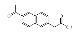 2-(6-acetylnaphthalen-2-yl)acetic acid Structure