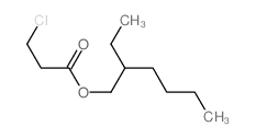 2-ethylhexyl 3-chloropropanoate结构式