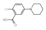 2-氯-5-哌啶-1-苯甲酸结构式