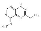 (8-ethyl-2,4,7,9,10-pentazabicyclo[4.4.0]deca-2,4,7,9,11-pentaen-5-yl)hydrazine结构式