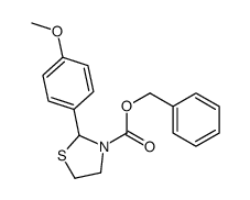 benzyl 2-(4-methoxyphenyl)-1,3-thiazolidine-3-carboxylate Structure