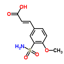 (2E)-3-(4-Methoxy-3-sulfamoylphenyl)acrylic acid图片